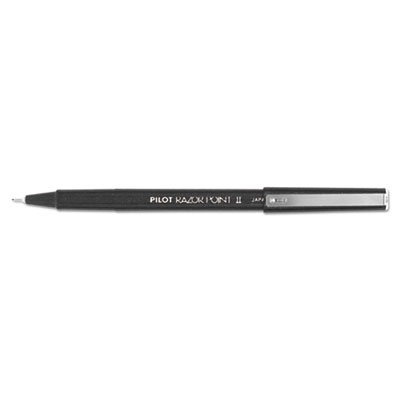Dozen Box Super Fine Point Pilot Razor Point II Marker Stick Pens Black Ink 11009 