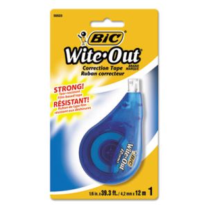 BIC WOTAPP11 Wite-Out EZ Correct Correction Tape, Non-Refillable, 1/6" x 472"