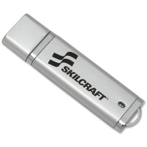 AbilityOne 5584988 7045015584988 USB Flash Drive, Ultra Slim, 16GB, Silver