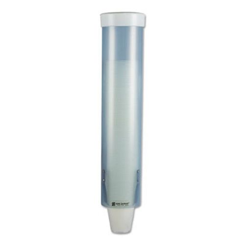 San Jamar Adjustable Frosted Water Cup Dispenser Wall Mounted Blue C3165fbl for sale online