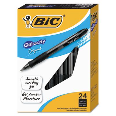Bic Gel-ocity Retractable Gel Pen Blue Ink .7mm Medium Dozen RLC11BE 