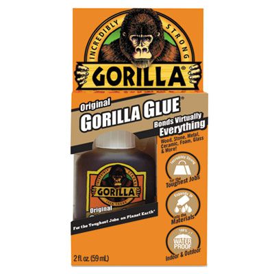 Gorilla Glue 5000206 Original Multi-Purpose Waterproof Glue, 2 oz Bottle,  Light Brown - 5000206