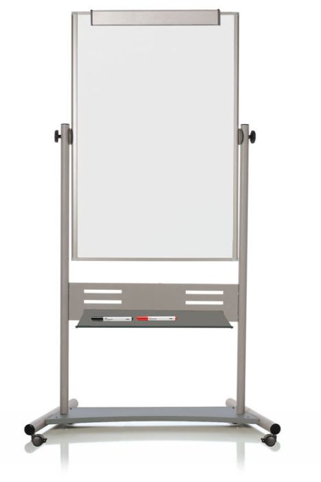 MasterVision QR5203 80in Magnetic Dry Erase Easel Silver