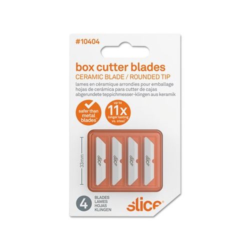 slice 10404 Safety Box Cutter Blades, Rounded Tip, Ceramic