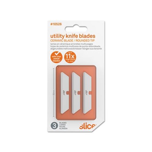 slice 10526 Safety Utility Knife Blades, Rounded Tip, Ceramic