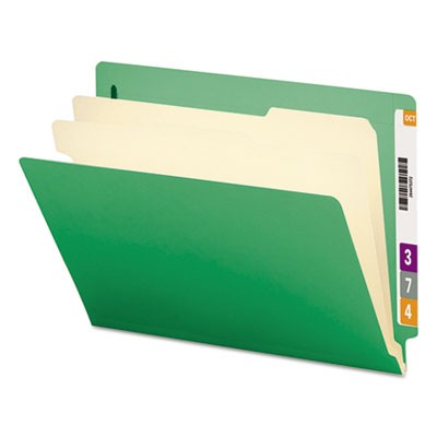 Universal Pressboard Classification Folders Emerald Green Legal Six-Section 10312 10/Box 